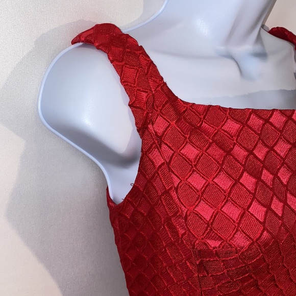 Anthropologie Moulinette Soeurs Minette red silk blend midi dress size 2 - Picture 7 of 17